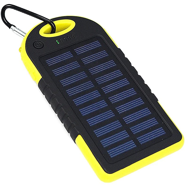 thumbnail image 2 of GNS 5000mAh Solar Power Bank | Dual USB Portable Charger | Waterproof Outdoor Battery Pack 2 of 4