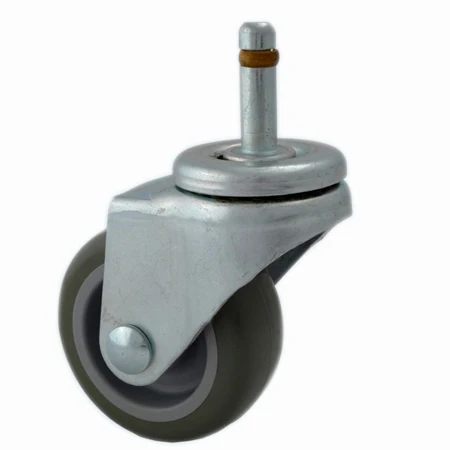 Ruote In Gomma Silenziose Da 4 Pollici Stelo Filettato M10 Con Freni Carrello Girevole Universale Industriale Da 320 Kg Ruote Per Auto Da Pranzo Per Hotel Ospedaliero 4 Pacchi -vite - Foto 4