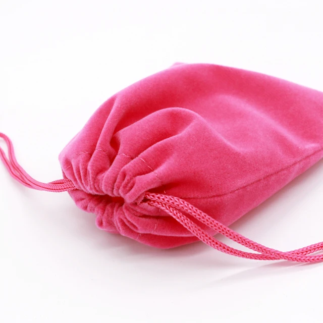 Розовая Мягкая атласная замшевая хлопчатобумажная сумка с логотипом на заказ/упаковка для макияжа ювелирных изделий
