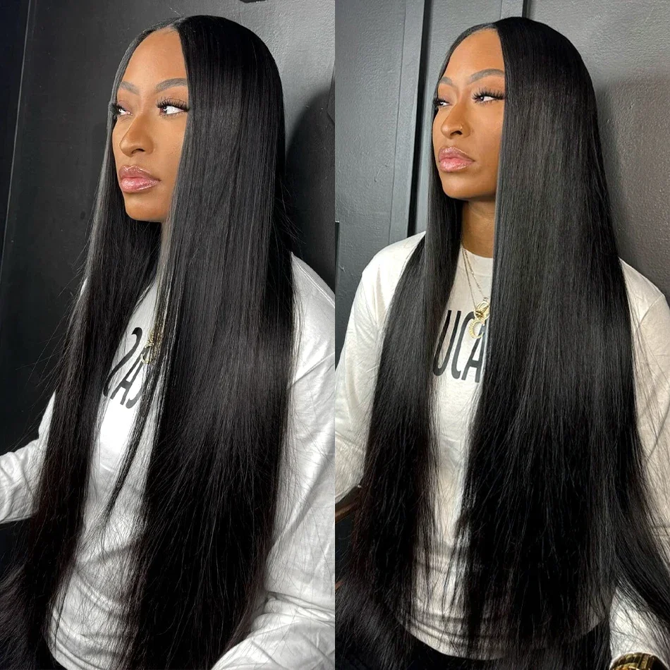 13x4 13x6 HD Lace Frontal Echthaar Perücke Knochen Gerade 40 Zoll Brasilianische Transparent 250% Lace Front Perücken Für Frauen_voghion.com