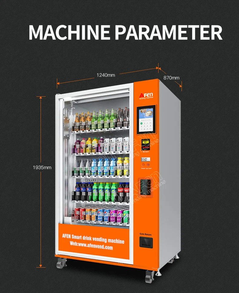 AFEN Wending Machine New Arrival Vending Machines Glass Bottle Drink Vending Machine for Sale