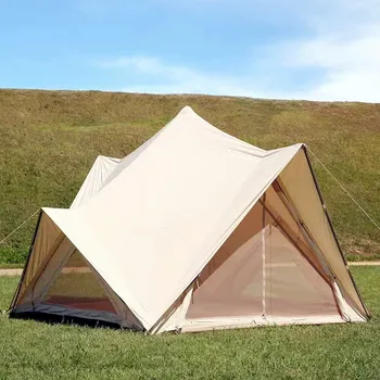 Four Doors Large Mongolia Yurt Tent Outdoor Indian Tent For Family Self-driving Travel
