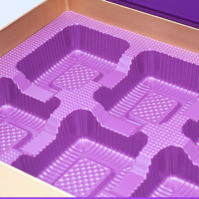 Customized High Quality Luxury Ribbon Paper Gift Packing Box New Design Rigid Cardboard Embossed Magnetic PVC Inner Tray Food factory