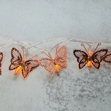 Indoor And Outdoor 10l Holiday Butterfly Decoration Led String Lights Buy Garden Wall Light Butterfly Light Luces Led Navidad Product On Alibaba Com