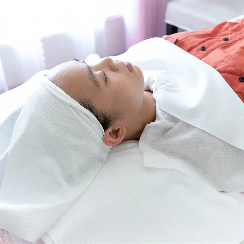 Индивидуальное одноразовое полотенце для волос 30*70 см, биоразлагаемое, абсорбирующее, мягкое, для путешествий, отелей, спа, салонов красоты, одноразовое полотенце