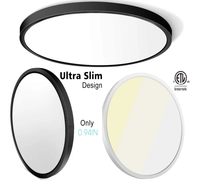 3CCT Color Changeable 4000lm Ceiling Light 15in Flush Mount Light with ETL Listed