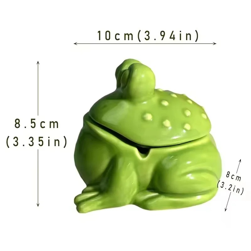 Promotional Creative Ceramic Cigar Ashtray with Lid Cute Crab Design for Office Home Living Room Decoration Ornaments Ash Tray