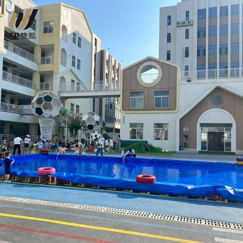 SP Personalizado Al Aire Libre Plegable Almacenamiento Piscina de Natación Tanque de Peces de PE PP Tejido Para Niños