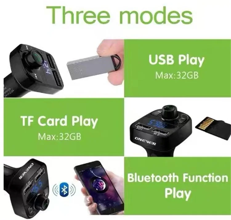 WIFI FM Transmitter Radio Receiver MP3 Audio Music Stereo Adapter USB Port Charger Wireless Car MP3 Player Call Car Charger