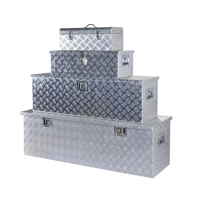 thumbnail image 2 of Munirater Aluminum Underbody Tongue Tool Box For Truck Or Trailer - Silver 2 of 5