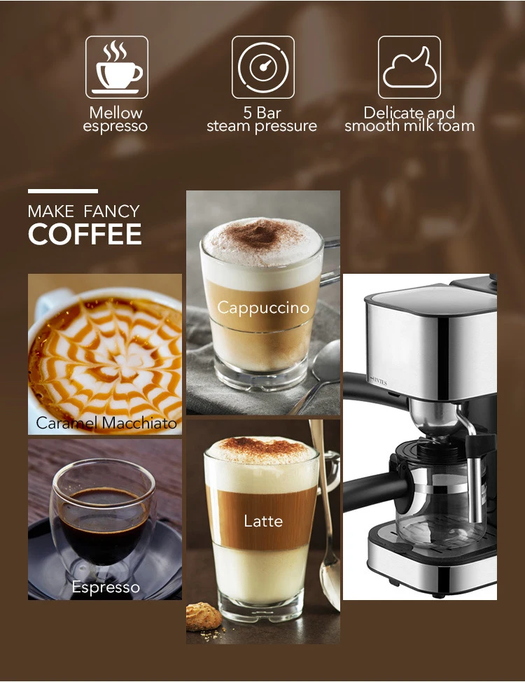 Hand Drip Fully Automatic Coffee Maker Espresso Coffee Machine Home 1