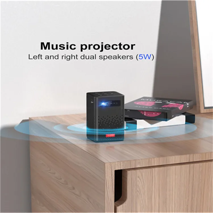Wireless Mobile Smart hd 3d mini pocket projector 4k screen  home theater Led DLP Portable Wifi Beamer for Smartphone