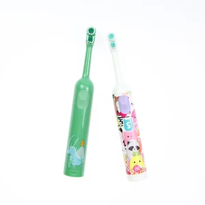 Kids Child Cartoon Round Head Electric Toothbrush Battery Operated Oem Label Customized Brand Cheap Hot Selling Tooth Brush