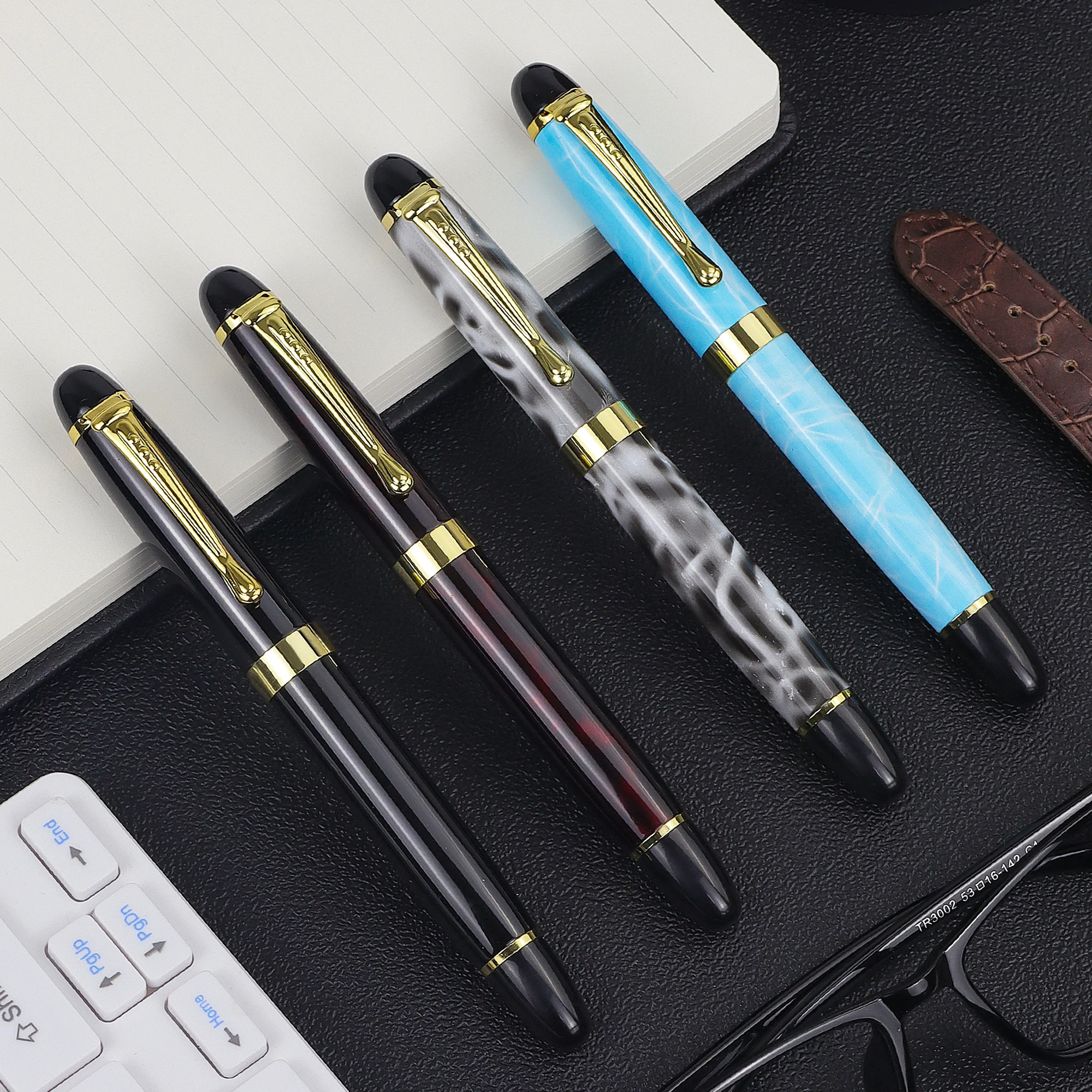 Высококачественная Роскошная каллиграфическая перьевая ручка распродажа разные мраморные цвета средняя тонкая