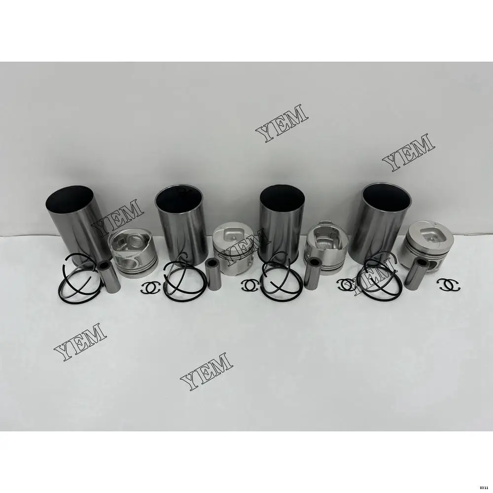 New And Genuine Cylinder Liner Kit With Pistons Rings Liner For Isuzu 4BE1