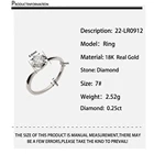 Ring Diamond Wedding Ringdiamond 18k Real Gold Ring Nature Diamond Wholesale Directly Factory 1000S Fine Jewelry 18K Real White Gold Ring For Wedding