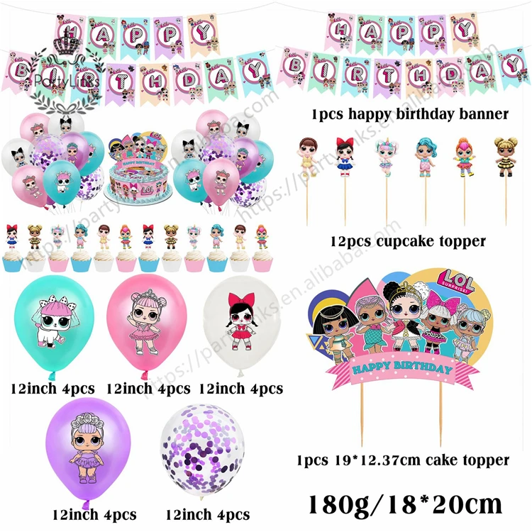 Lol Theme Party Supplies Birthday Decorations Lol Party Favors Banner