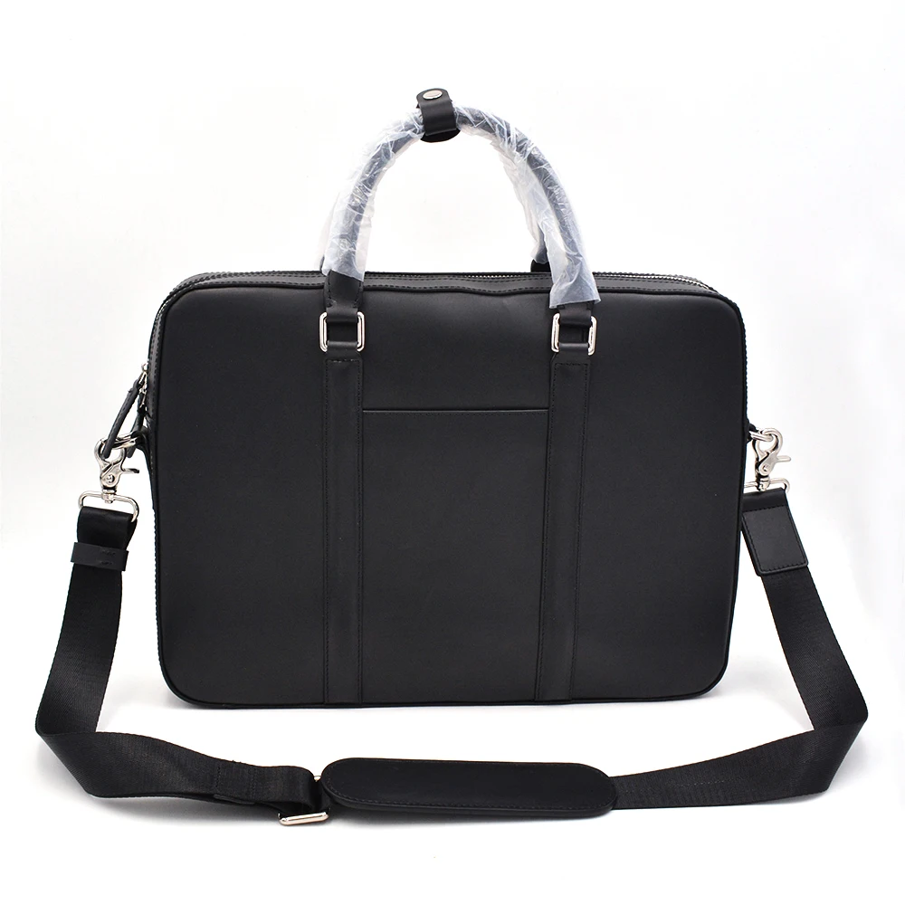 factory eco friendly leather briefcase laptop bag for men