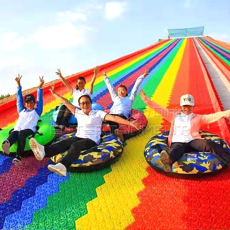 Rainbow Dry Snow Donut Slide for Adults & Children - Fun  display picture 2