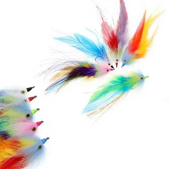 Colorful Dream Ribbon Fish Fly Hook Stainless Steel Live Bait Fly Fishing Lure Imitation Handmade Fly Tying – Hooks – view 3
