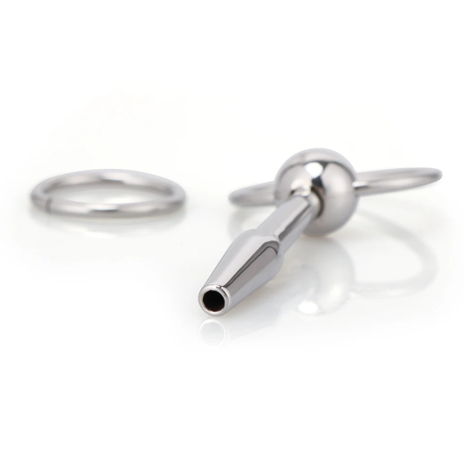 Stainless Steel Urethral Sound with Round Ring BDSM Penis Plug Sex Toys for Men Pain Pen Toys Bondage Gear Juguetes Sexuales