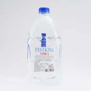 FASTKING Factory Direct 5 Liter Grade a Distilled Vodka Bottle 40 Proof Clear Neutral Spirit Corn Alcohol for Mixing/Cocktails