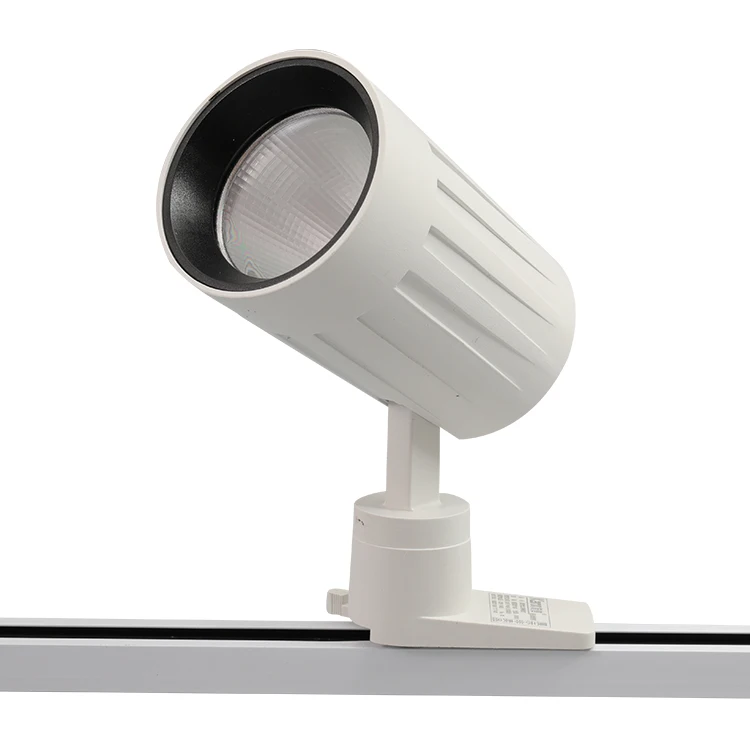 New design Striated white COB Led track light with 100lm/w for meeting room 30W