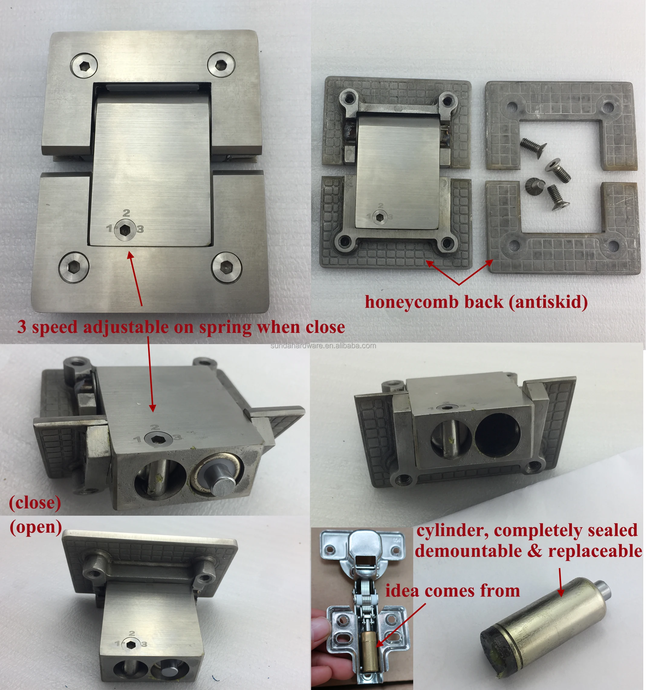 3speed Adjustable Soft Close Hydraulic Shower Door Hinge Buy Shower