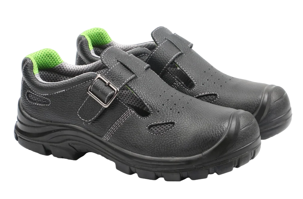 Cow Leather Bahrain Easy Lock Visitor Men Security Safety Shoes