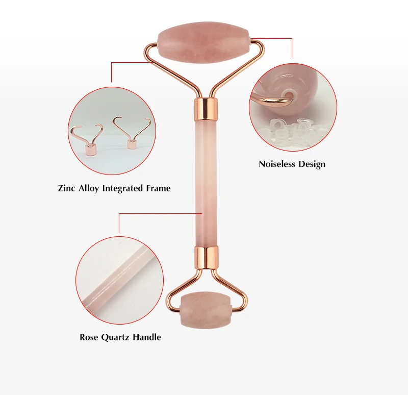 hot products Face Skin massager rose quartz roller Gua Sha Mask Brush jade roller gua sha set