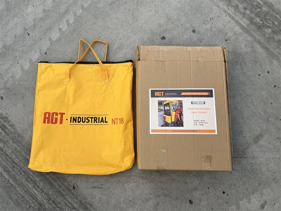 product agt mini excavator machinery fabric covering all weather protective cover for nt 18k799-1