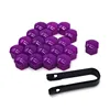 Bolsas moradas - 20 por bolsa - 1 clip negro