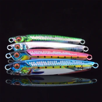 40g 60g 80g 3D Printed with Scale Slow Saltwater Fishing Jig Lure Metal Bait Major Craft-jigpara Slim – Metal Jig – view 5