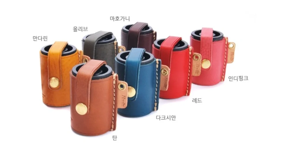 Customizable Leather 35mm Film Canister Holder
