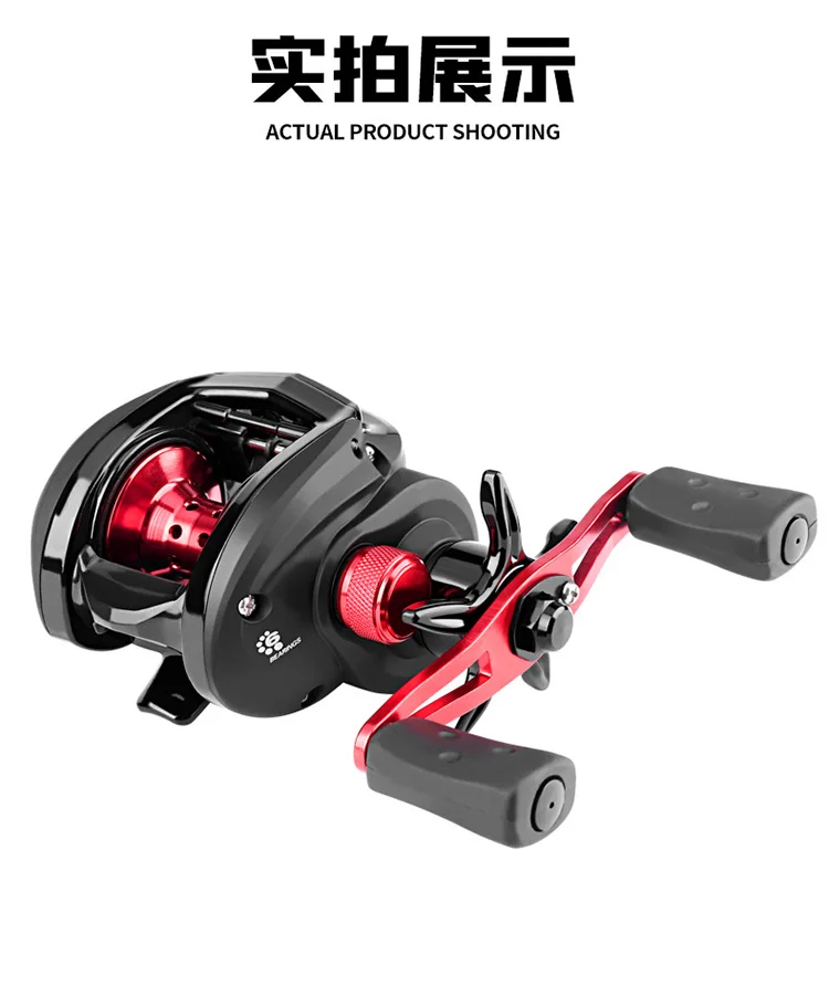 Black With Red Metal Spool FISHERKING PHANTOM BAITCASTING REEL, Size: 65CM  at Rs 1300/piece in Kanpur