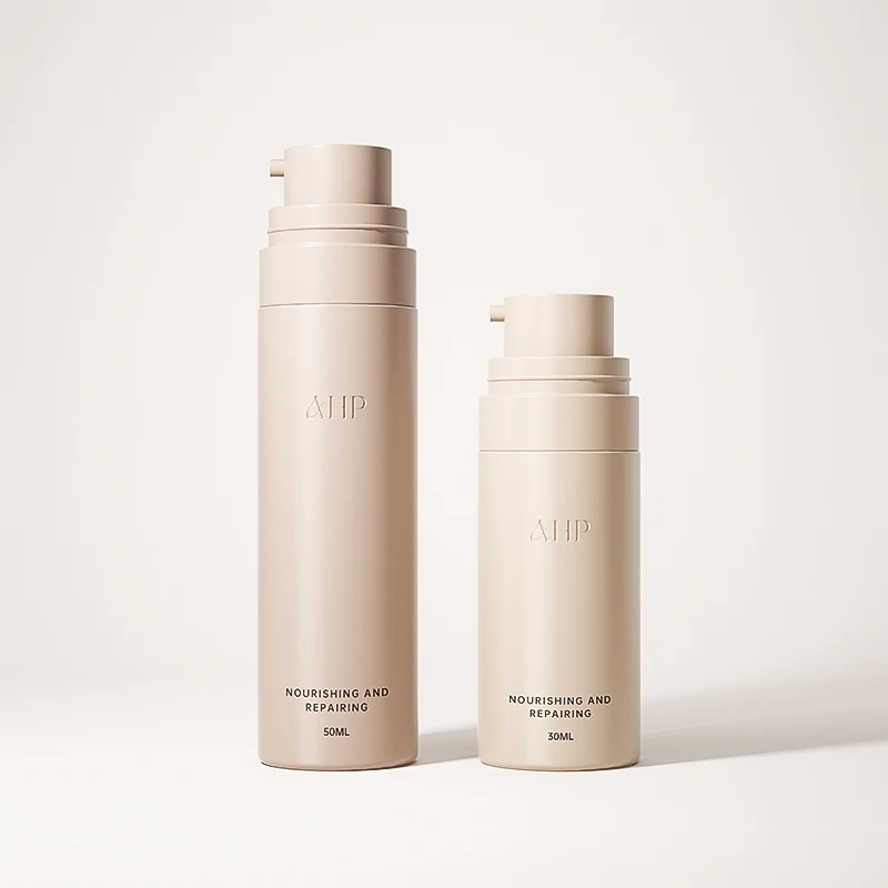 PET Face Cream Vacuum Pump Bottle Airless Hair Care Bottles Care Korean Skin Care Private Label Cosmetics Airless Pump Bottle