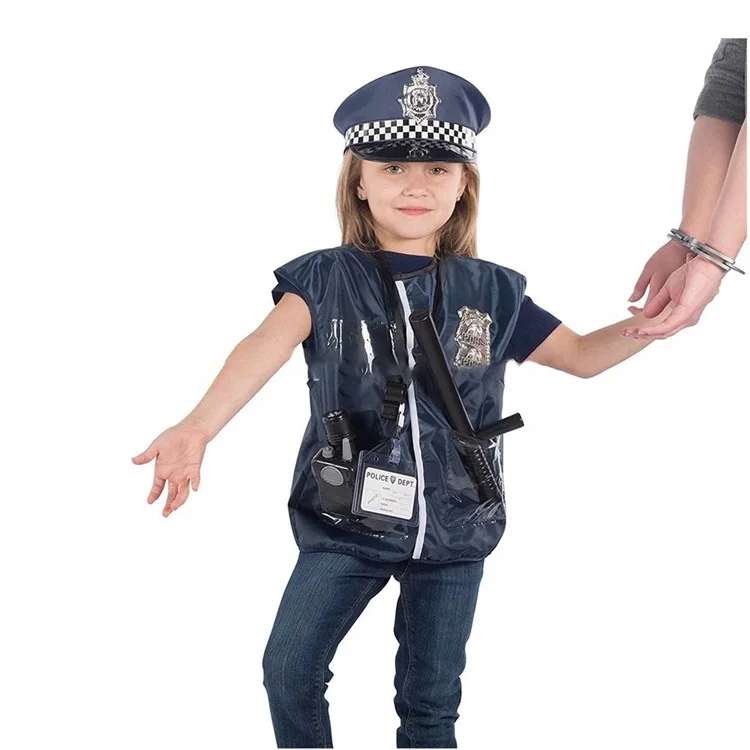 Hot Selling Kids Police Role Play Set Toy Police Costume For Child ...