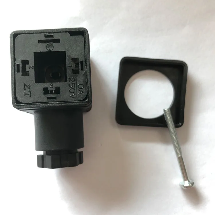 DIN 43650 Form C Water Solenoid Valve Connectors to Deutsch DT Molded Cable Female  Connector