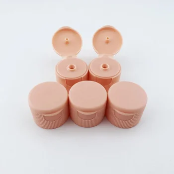 Large Quantity 24mm Frosted Top Stripe Flip Lid Hotel Supplies Lid 24/410 PP Plastic Flip Top Cap