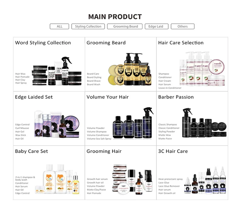 BARBERPASSION Custom Label Strong Hold Halal Hair Wax Argan Oil Pomade for Men