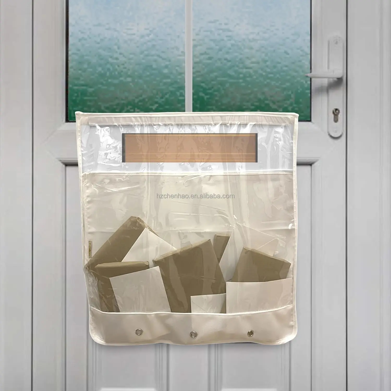 Pvc Transparent Indoor Wall Mount Mail Catcher Bag Door Slot Post Box