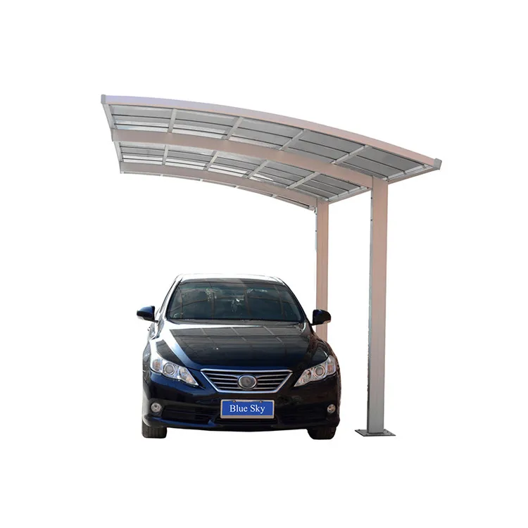 Cantilever Outdoor Carport with Polycarbonate Sheet Car Cover