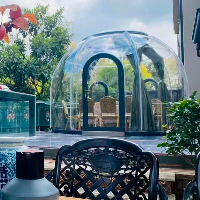 Windproof Room Windproof Transparent Panoramic View Dome House Pergola Tiny House ...