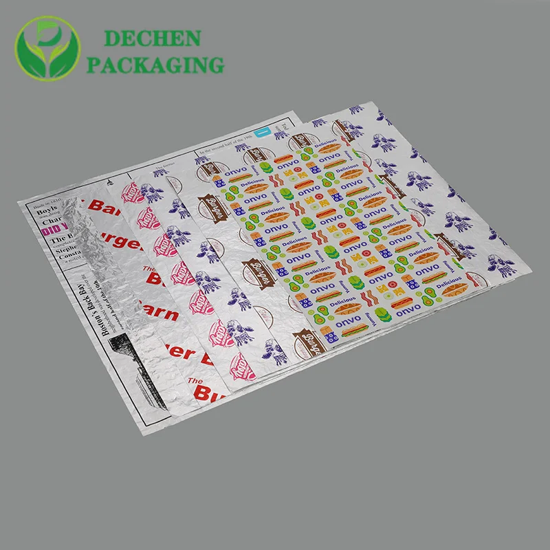 Sandwich Wrap Packaging Design Burger Wrapping Paper Greaseproof