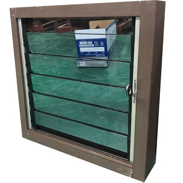 Wind Ventilation with Mosquito Net Jalousie Window Glass Louvers Aluminum Shutters windows