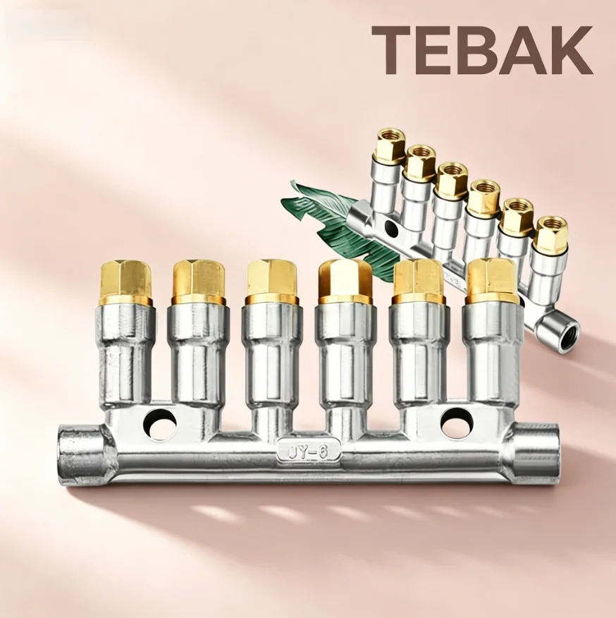T8618 Volumetric Piston Divider Valve 1-10 Way, Central Lubrication Oil Distributor Manifold
