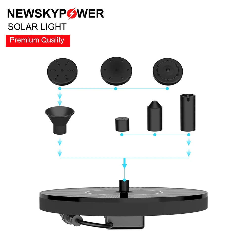 Portable Mini Solar Water Fountain Pool Pond Waterfall Floating Garden Decoration Outdoor Bird Bath Solar Powered Fountain Pump