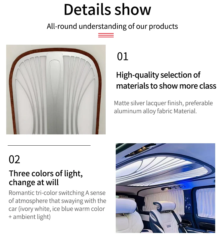 Hot Selling Luxury Medusa Car Ceiling Led Light Roof Top Light Ceiling