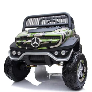 Mercedes Unimog Licensed 12V Electric Child Monster Truck Ride on 2.4G Remote Control Plastic Toy