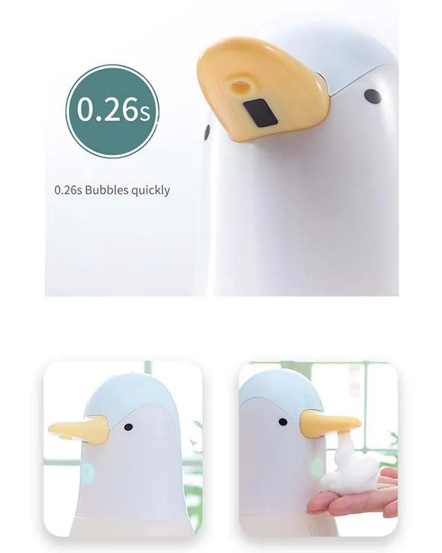 Children Penguin Shaped Touchless Sensor Foam Automatic Liquid Soap ...